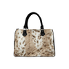 Boston Handbag Purse - Custom Animal Fur Prints - White Cream - Accessories big cats hot new items