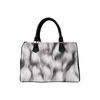 Boston Handbag Purse - Custom Animal Fur Prints - White Gray - Accessories big cats hot new items