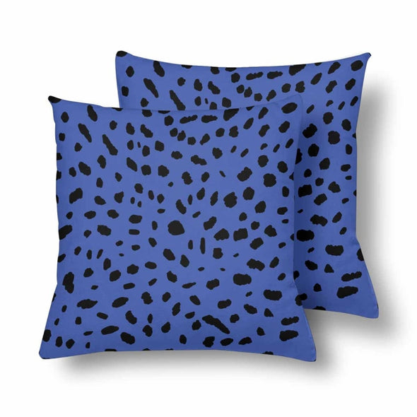 18 x 18 Throw Pillows (2) - Custom Cheetah Pattern - Blue Cheetah - Housewares cheetahs housewares pillows