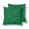 18 x 18 Throw Pillows (2) - Custom Cheetah Pattern - Green Cheetah - Housewares cheetahs housewares pillows