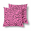 18 x 18 Throw Pillows (2) - Custom Cheetah Pattern - Hot Pink Cheetah - Housewares cheetahs housewares pillows