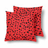 18 x 18 Throw Pillows (2) - Custom Cheetah Pattern - Red Cheetah - Housewares cheetahs housewares pillows