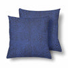 18 x 18 Throw Pillows (2) - Custom Elephant Pattern - Blue Elephant - Housewares elephants housewares pillows