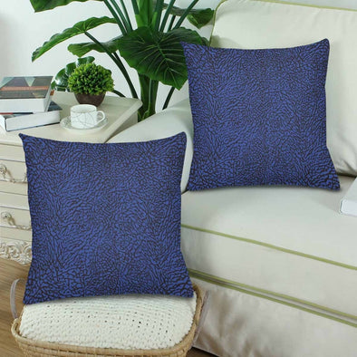 18 x 18 Throw Pillows (2) - Custom Elephant Pattern - Housewares elephants housewares pillows