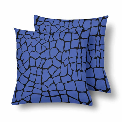 18 x 18 Throw Pillows (2) - Custom Giraffe Pattern - Blue Giraffe - Housewares giraffes hot new items housewares pillows
