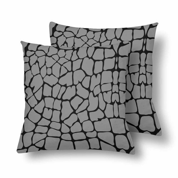 18 x 18 Throw Pillows (2) - Custom Giraffe Pattern - Gray Giraffe - Housewares giraffes hot new items housewares pillows