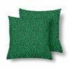 18 x 18 Throw Pillows (2) - Custom Jaguar Pattern - Green Jaguar - Housewares big cats housewares jaguars pillows