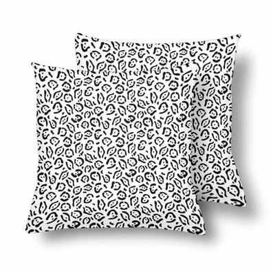 18 x 18 Throw Pillows (2) - Custom Jaguar Pattern - White Jaguar - Housewares big cats housewares jaguars pillows