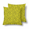 18 x 18 Throw Pillows (2) - Custom Jaguar Pattern - Yellow Jaguar - Housewares big cats housewares jaguars pillows