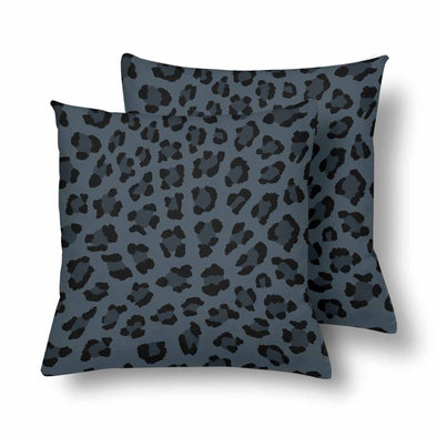 18 x 18 Throw Pillows (2) - Custom Leopard Pattern - Charcoal Leopard - Housewares big cats housewares leopards pillows