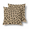 18 x 18 Throw Pillows (2) - Custom Leopard Pattern - Tan Leopard - Housewares big cats housewares leopards pillows
