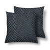 18 x 18 Throw Pillows (2) - Custom Snake Pattern - Charcoal Snake - Housewares housewares pillows snakes