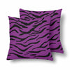 18 x 18 Throw Pillows (2) - Custom Tiger Pattern - Purple Tiger - Housewares big cats housewares pillows tigers