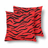 18 x 18 Throw Pillows (2) - Custom Tiger Pattern - Red Tiger - Housewares big cats housewares pillows tigers