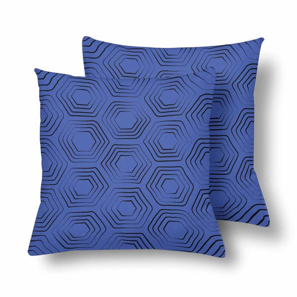18 x 18 Throw Pillows (2) - Custom Turtle Pattern - Blue Turtle - Housewares housewares pillows turtles