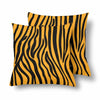 18 x 18 Throw Pillows (2) - Custom Zebra Pattern - Orange Zebra - Housewares housewares pillows zebras