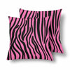18 x 18 Throw Pillows (2) - Custom Zebra Pattern - Pink Zebra - Housewares housewares pillows zebras