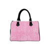 Boston Handbag Purse - Custom White Elephant Pattern - Hot Pink Elephant - Accessories elephants handbags hot new items