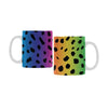 Ceramic Coffee Mugs (Pair) - Custom Cheetah Pattern - Rainbow 2 - Housewares big cats cheetahs housewares