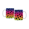 Ceramic Coffee Mugs (Pair) - Custom Cheetah Pattern - Rainbow - Housewares big cats cheetahs housewares
