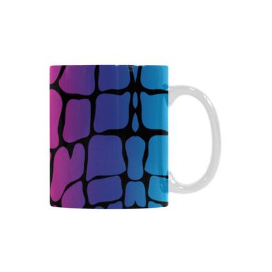 Ceramic Coffee Mugs (Pair) - Custom Giraffe Pattern - Housewares giraffes housewares
