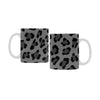 Ceramic Coffee Mugs (Pair) - Custom Leopard Pattern - Gray - Housewares big cats housewares leopards