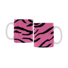 Ceramic Coffee Mugs (Pair) - Custom Tiger Pattern - Hot Pink - Housewares big cats housewares tigers