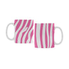 Ceramic Coffee Mugs (Pair) - Custom Zebra Pattern - Hot Pink - Housewares housewares zebras