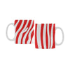 Ceramic Coffee Mugs (Pair) - Custom Zebra Pattern - Red - Housewares housewares zebras