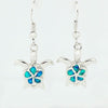 Classic Blue Fire Opal Turtle Loop Earrings - Jewelry Earrings Opal Turtles
