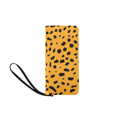 Clutch Purse - Custom Cheetah Pattern - Orange Cheetah - Accessories big cats cheetahs purses