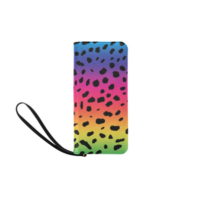 Clutch Purse - Custom Cheetah Pattern - Rainbow Cheetah - Accessories big cats cheetahs purses