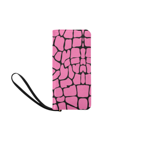 Clutch Purse - Custom Giraffe Pattern - Hot Pink Giraffe - Accessories giraffes purses