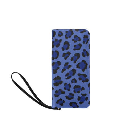 Clutch Purse - Custom Leopard Pattern - 2 - Blue Leopard - Accessories big cats leopards purses