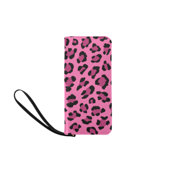 Clutch Purse - Custom Leopard Pattern - 2 - Hot Pink Leopard - Accessories big cats leopards purses