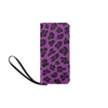 Clutch Purse - Custom Leopard Pattern - 2 - Purple Leopard - Accessories big cats leopards purses