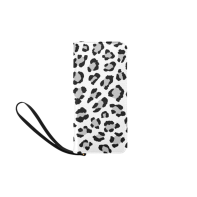 Clutch Purse - Custom Leopard Pattern - 2 - White Leopard - Accessories big cats leopards purses