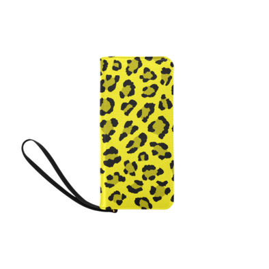 Clutch Purse - Custom Leopard Pattern - 2 - Yellow Leopard - Accessories big cats leopards purses