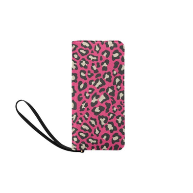 Clutch Purse - Custom Leopard Pattern - Hot Pink Leopard - Accessories big cats leopards purses
