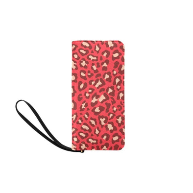 Clutch Purse - Custom Leopard Pattern - Red Leopard - Accessories big cats leopards purses