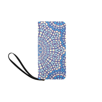 Clutch Purse - Custom Mandala Pattern - Blue Mandala - Accessories mandalas purses