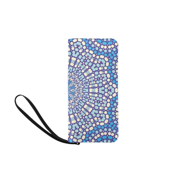 Clutch Purse - Custom Mandala Pattern - Blue Mandala - Accessories mandalas purses
