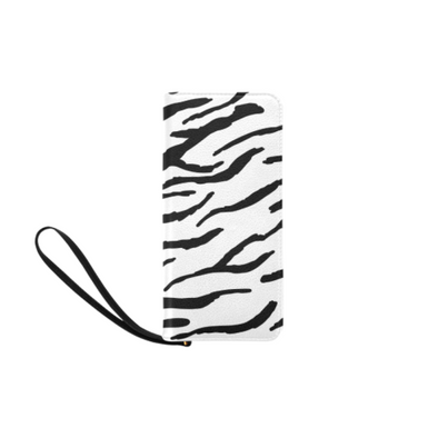 Clutch Purse - Custom Tiger Pattern - White Tiger - Accessories big cats purses tigers
