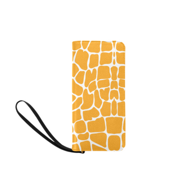 Clutch Purse - Custom White Giraffe Pattern - Orange Giraffe - Accessories giraffes hot new items purses
