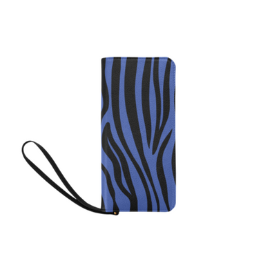 Clutch Purse - Custom Zebra Pattern - Blue Zebra - Accessories purses zebras