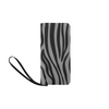 Clutch Purse - Custom Zebra Pattern - Gray Zebra - Accessories purses zebras