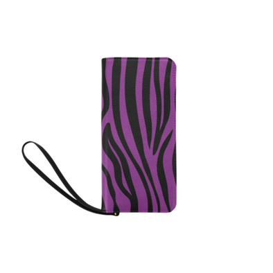 Clutch Purse - Custom Zebra Pattern - Purple Zebra - Accessories purses, zebras