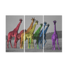 Colorful Giraffes - Canvas Wall Art - Rainbow - Wall Art canvas prints giraffes hot new items