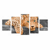 Colorful Leopard - Canvas Wall Art - Orange Leopard - Wall Art big cats canvas prints hot new items