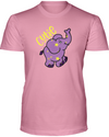 Elephant Cutie T-Shirt - Design 1 - Pink / S - Clothing elephants womens t-shirts